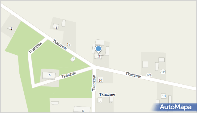 Tkaczew, Tkaczew, 11, mapa Tkaczew