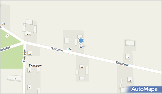 Tkaczew, Tkaczew, 12, mapa Tkaczew