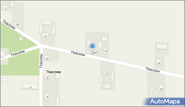 Tkaczew, Tkaczew, 12A, mapa Tkaczew