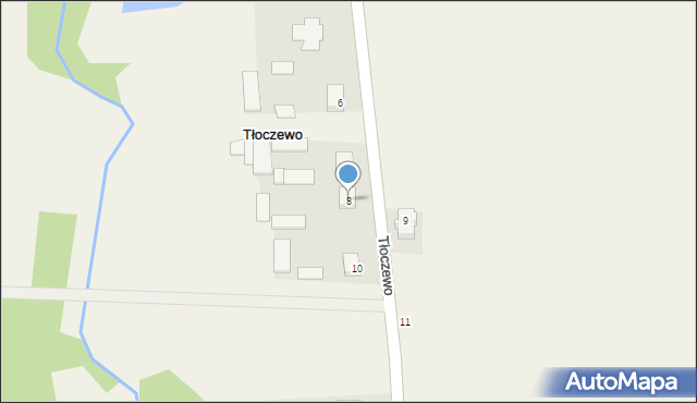 Tłoczewo, Tłoczewo, 8, mapa Tłoczewo