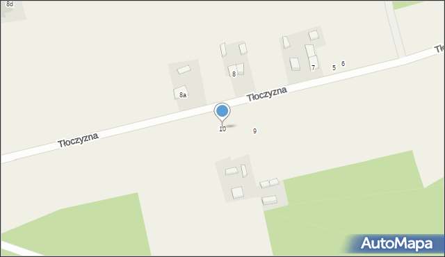 Tłoczyzna, Tłoczyzna, 10, mapa Tłoczyzna