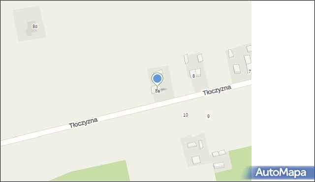 Tłoczyzna, Tłoczyzna, 8a, mapa Tłoczyzna