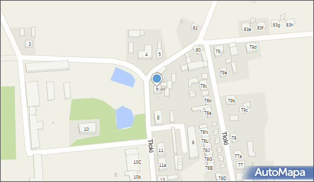Tłoki, Tłoki, 7, mapa Tłoki
