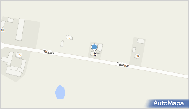 Tłubice, Tłubice, 38, mapa Tłubice