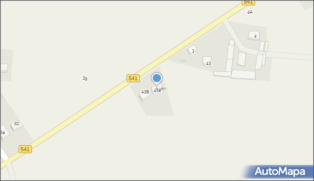 Tłuchówek, Tłuchówek, 43a, mapa Tłuchówek