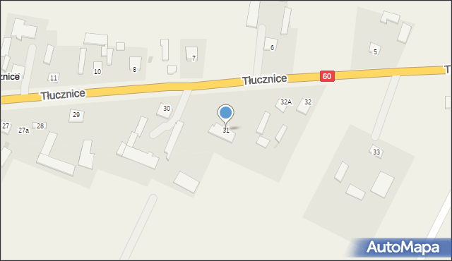 Tłucznice, Tłucznice, 31, mapa Tłucznice