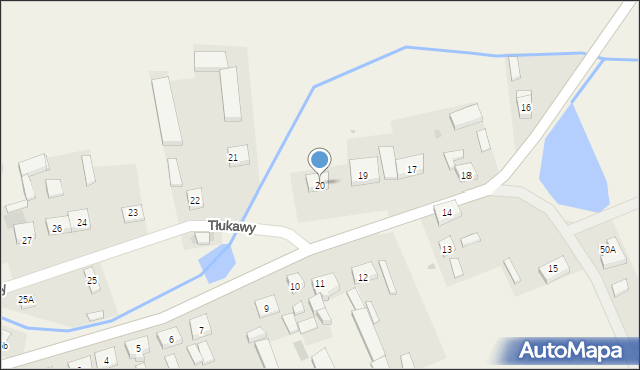 Tłukawy, Tłukawy, 20, mapa Tłukawy