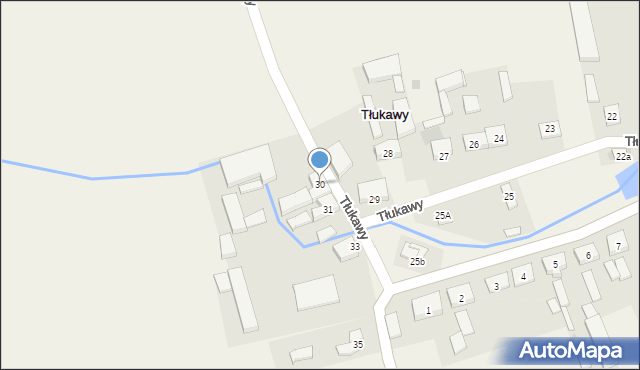 Tłukawy, Tłukawy, 30, mapa Tłukawy