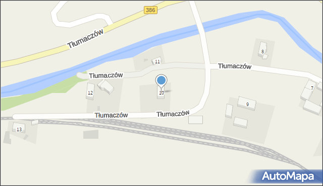 Tłumaczów, Tłumaczów, 10, mapa Tłumaczów