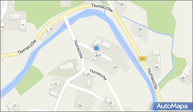 Tłumaczów, Tłumaczów, 19, mapa Tłumaczów