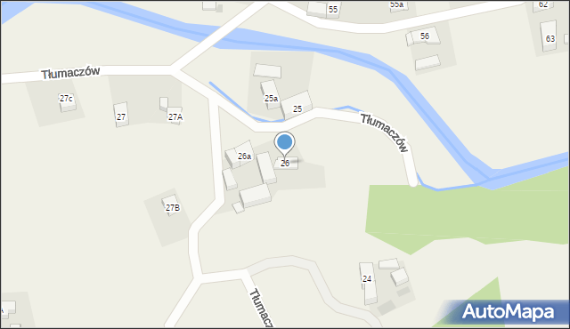Tłumaczów, Tłumaczów, 26, mapa Tłumaczów