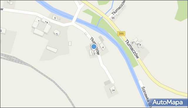 Tłumaczów, Tłumaczów, 3, mapa Tłumaczów