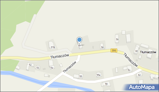 Tłumaczów, Tłumaczów, 57, mapa Tłumaczów