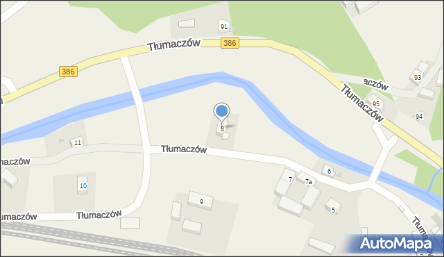 Tłumaczów, Tłumaczów, 8, mapa Tłumaczów