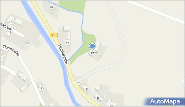 Tłumaczów, Tłumaczów, 86, mapa Tłumaczów