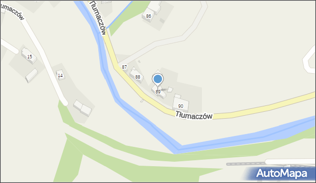 Tłumaczów, Tłumaczów, 89, mapa Tłumaczów