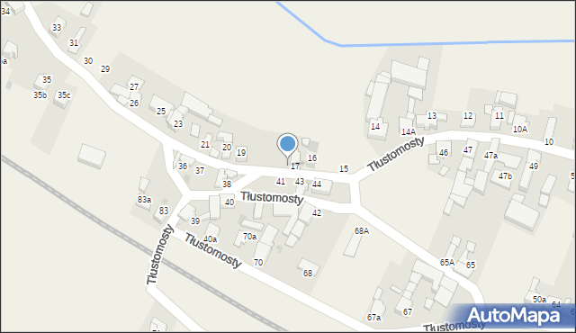 Tłustomosty, Tłustomosty, 18, mapa Tłustomosty