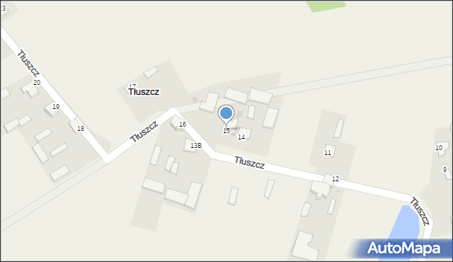 Tłuszcz, Tłuszcz, 15, mapa Tłuszcz