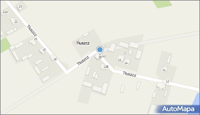 Tłuszcz, Tłuszcz, 16, mapa Tłuszcz