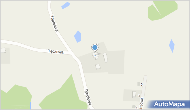 Barwik, Topolowa, 17, mapa Barwik