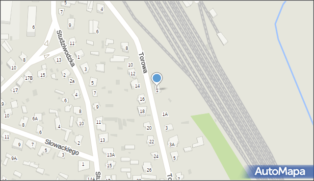 Bielsk Podlaski, Torowa, 1, mapa Bielsk Podlaski