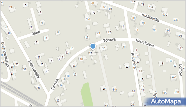Bieruń, Torowa, 24, mapa Bieruń