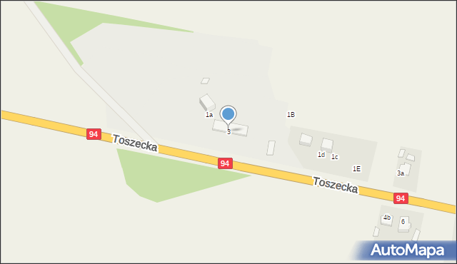 Błotnica Strzelecka, Toszecka, 3, mapa Błotnica Strzelecka