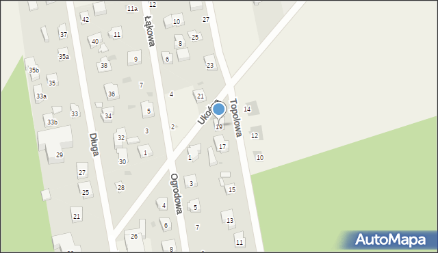 Borowo, Topolowa, 19, mapa Borowo