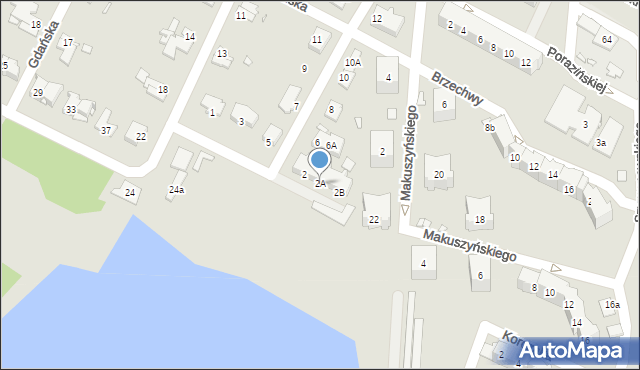 Brzeg, Toruńska, 2A, mapa Brzeg