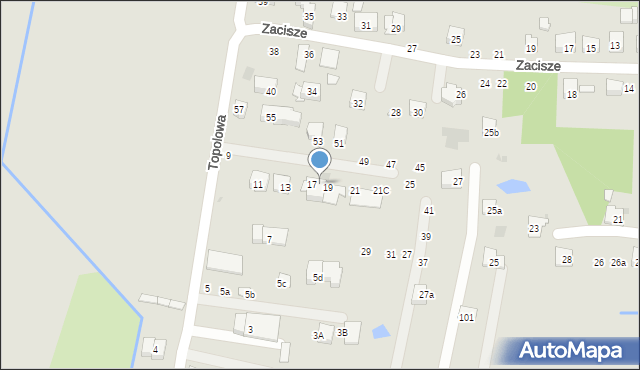 Brzesko, Topolowa, 17A, mapa Brzesko