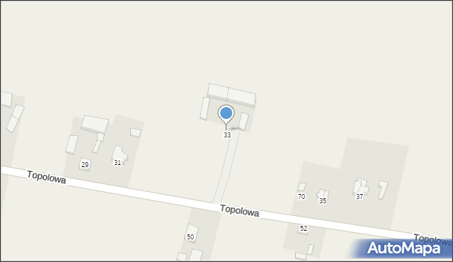 Brzeźnio, Topolowa, 31, mapa Brzeźnio