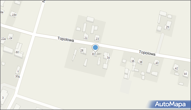 Brzeźnio, Topolowa, 32, mapa Brzeźnio