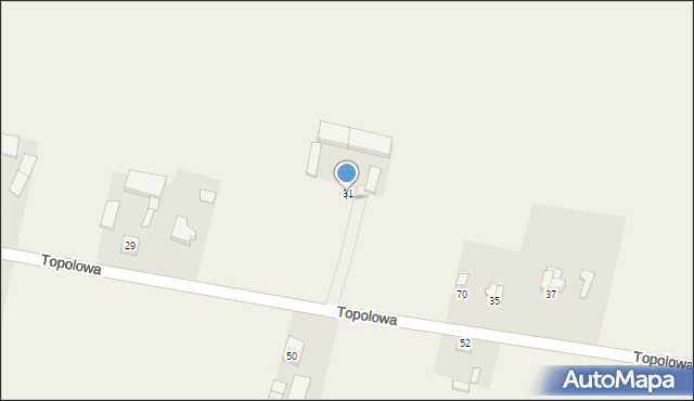Brzeźnio, Topolowa, 33, mapa Brzeźnio