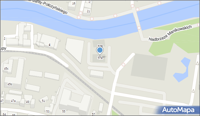 Bydgoszcz, Toruńska, 57a, mapa Bydgoszczy