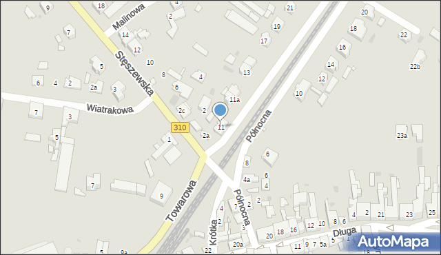 Czempiń, Towarowa, 11, mapa Czempiń