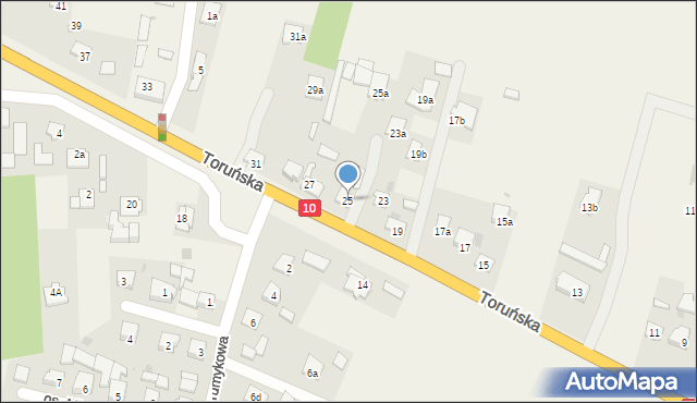 Czernikowo, Toruńska, 25, mapa Czernikowo