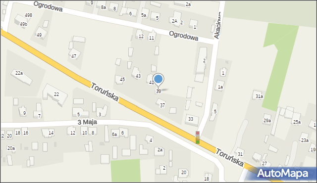 Czernikowo, Toruńska, 39, mapa Czernikowo