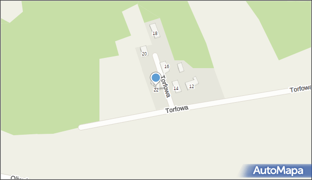 Dobrzewino, Torfowa, 22, mapa Dobrzewino