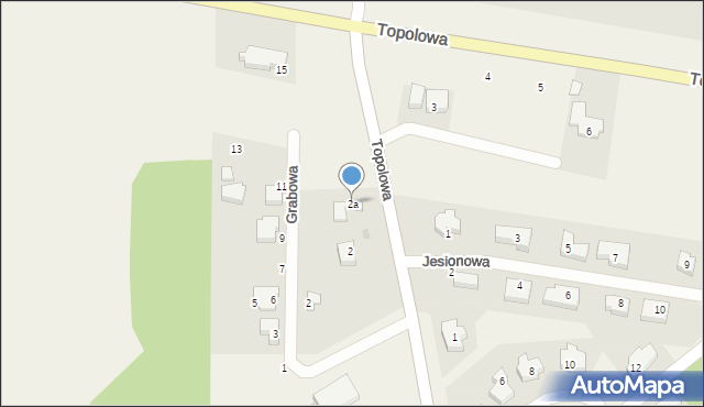 Dolaszewo, Topolowa, 2a, mapa Dolaszewo