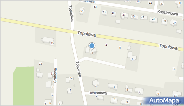 Dolaszewo, Topolowa, 3, mapa Dolaszewo