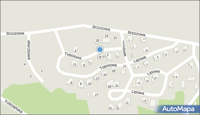 Dolsk, Topolowa, 5, mapa Dolsk