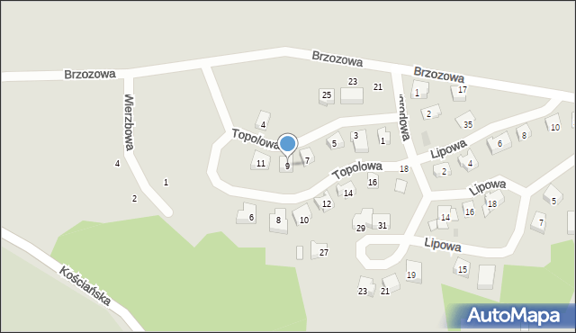 Dolsk, Topolowa, 9, mapa Dolsk