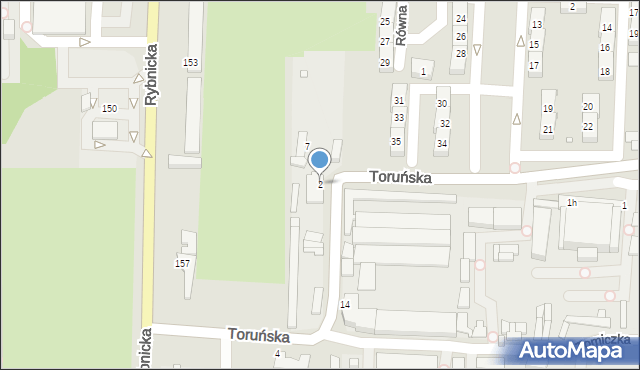 Gliwice, Toruńska, 2, mapa Gliwic