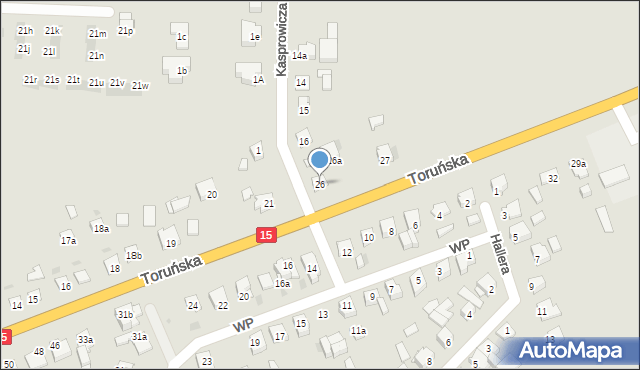 Gniewkowo, Toruńska, 26, mapa Gniewkowo