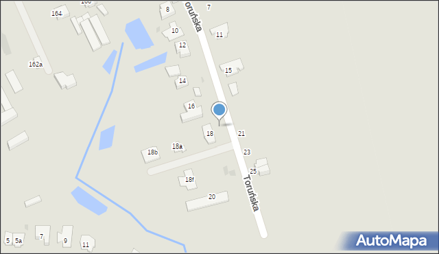 Gniezno, Toruńska, 19, mapa Gniezna