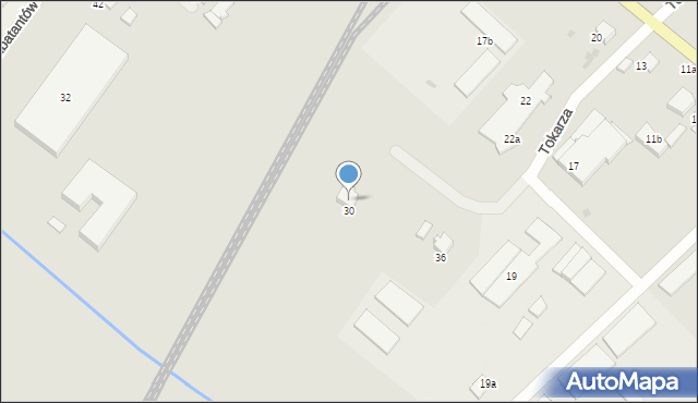 Gorlice, Tokarza Stanisława, ks., 30, mapa Gorlic