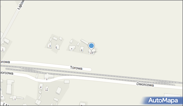 Granowo, Torowa, 13, mapa Granowo