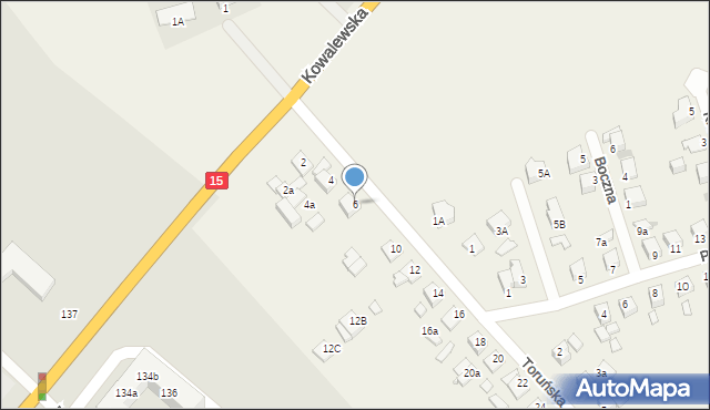 Grębocin, Toruńska, 6, mapa Grębocin