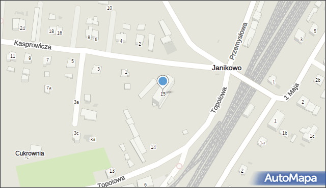 Janikowo, Topolowa, 15, mapa Janikowo