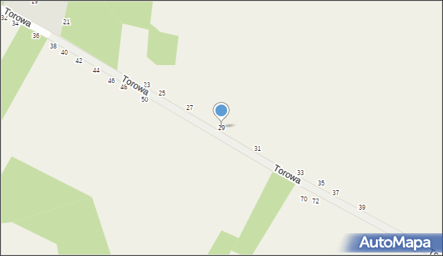 Kalej, Torowa, 29, mapa Kalej